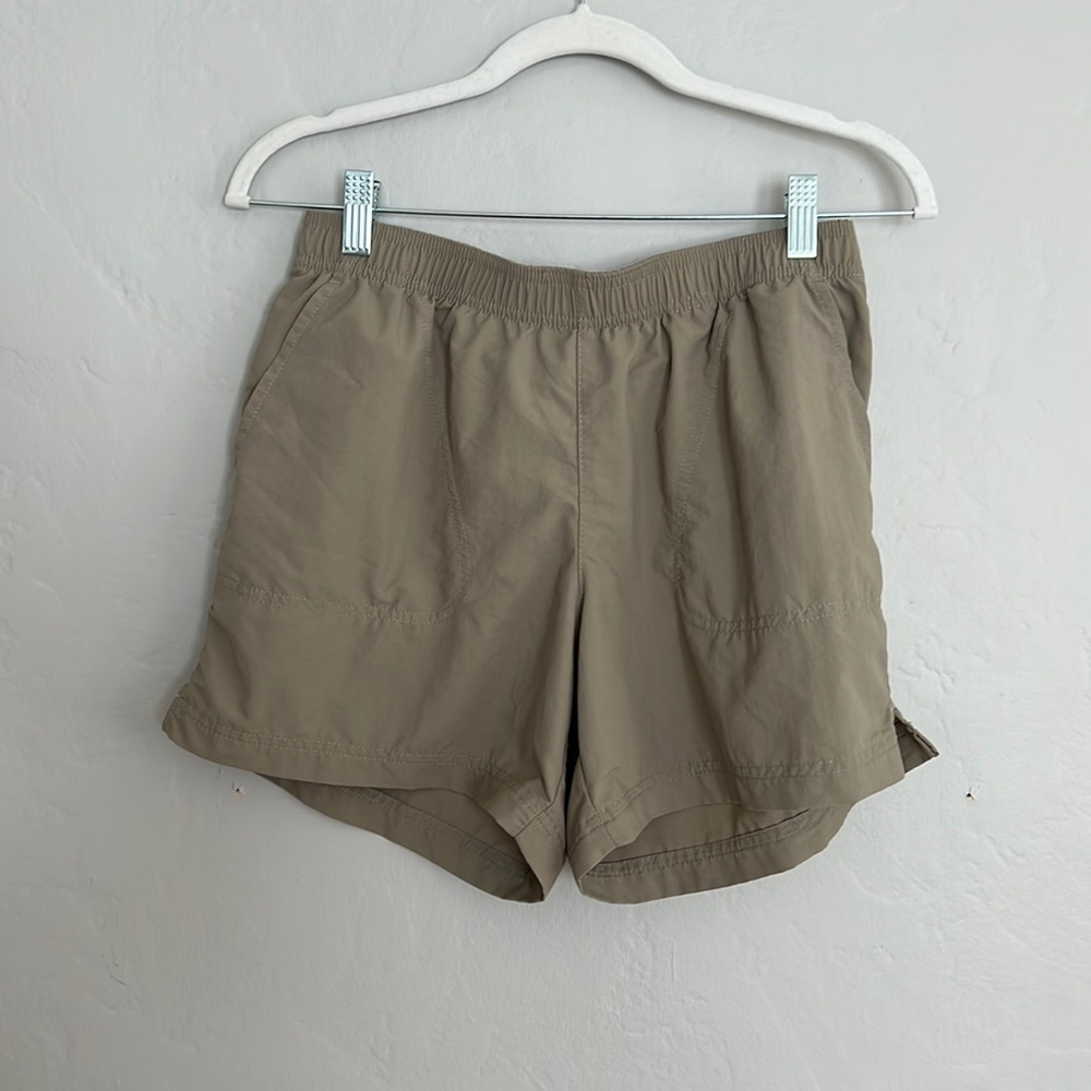 Womens Size Small beige Columbia Sports Nylon Shorts